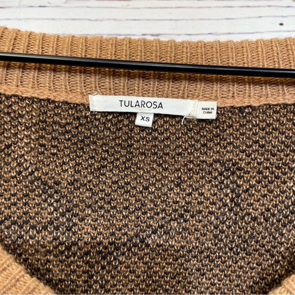 Revolve Tularosa Women's Brown Leopard Wool Sweater - size S - Picture 6 of 10